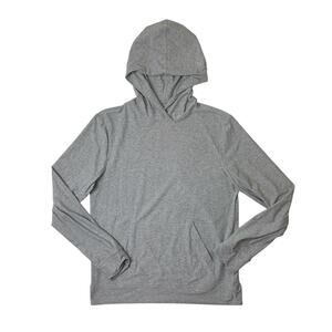 Outdoor Voices Hoodie Mens S Gray Stretch Heathered Pullover Soft Lightweight